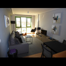 Das Wohnzimmer unserer Unterkunft